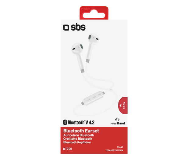 SBS SŁUCHAWKI DOUSZNE BT SBS IN-EAR Białe # - 1439249 - zdjęcie 2